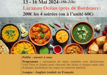 Ayurvedic cooking workshop – upon registration