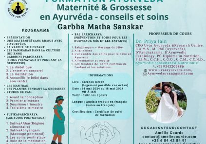 Formation en Ayurveda: conseil et soins autour de la grossesse et maternité – sur inscription