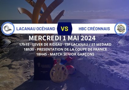 Handballspiel: Lacanau Océhand gegen HBC Créonnais