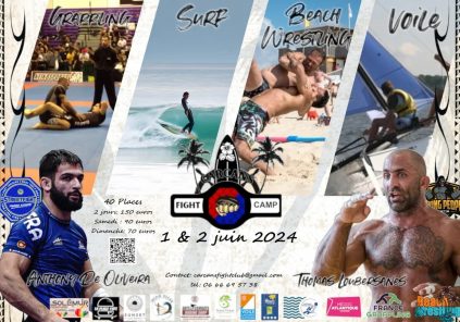 Carcans Fight Camp (Grappling course, surfing, sailing, beach Westrling) – Upon registration