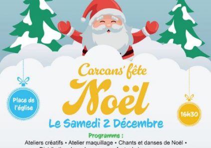 « Carcans Fête Noël » organisé par le Conseil Municipal des Jeunes de Carcans