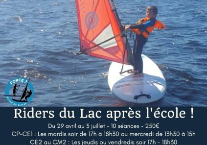 Riders of the Lake after school – By reservation – 1 hour €15