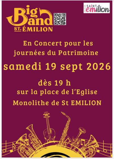 Journées Européennes du Patrimoine – Concert Big Band de Saint-Émilion