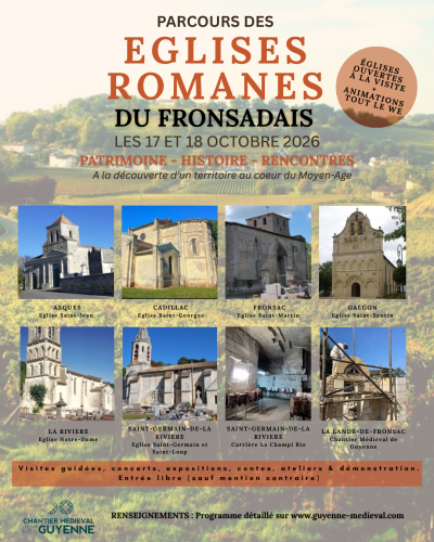 Parcours des églises romanes du Fronsadais
