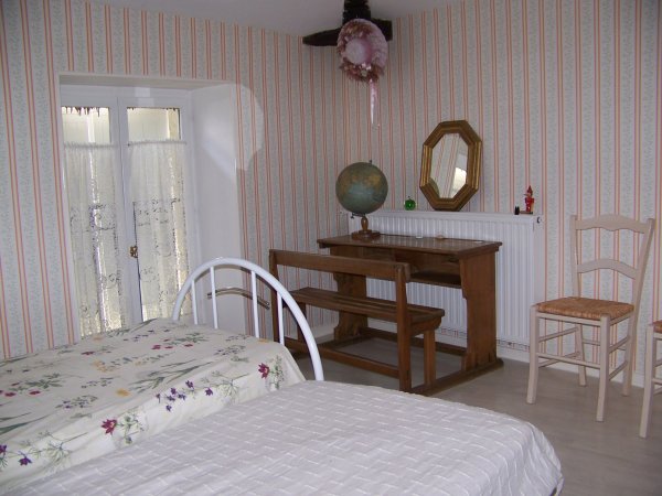Dormitorio de la casa rural Robineau Ouest
