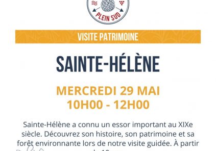 Découverte de l’histoire et le patrimoine de la ville de Sainte-Hélène