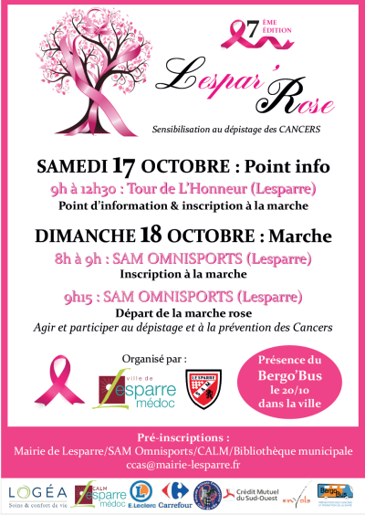 Octobre Rose 2026 : la Marche Lespar&rsquo;Ose